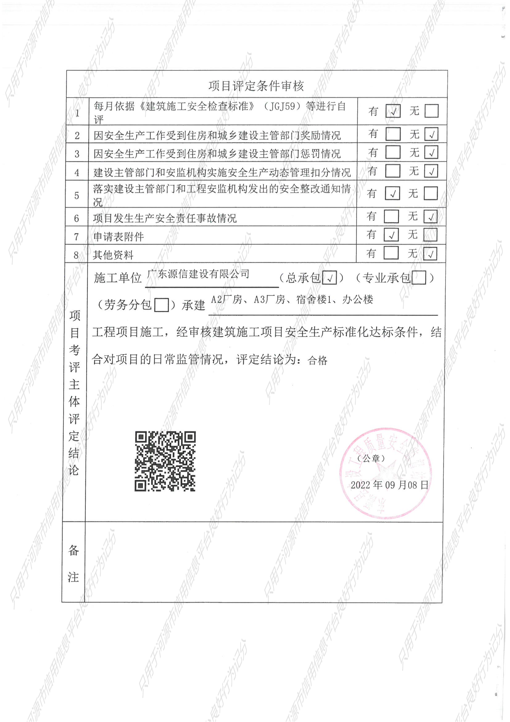 广东省建筑施工项目安全生产标准化评定结果告知书_03